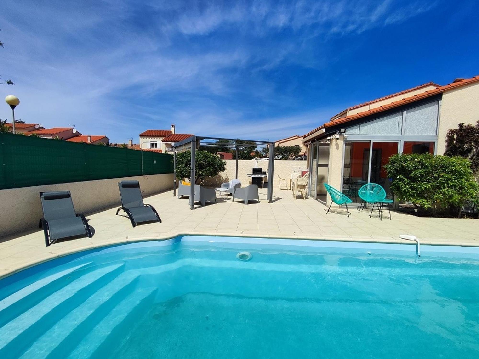 Pavillon 6 Pers A Argeles-Sur-Mer: Piscine, Clim, Parking, Wifi, Proche Plage - Fr-1-776-5 Kültér fotó